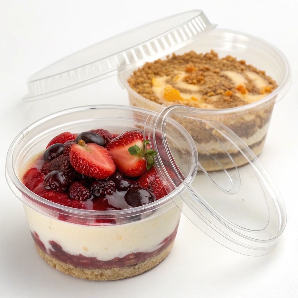 Raised Flat Lids for Desserts