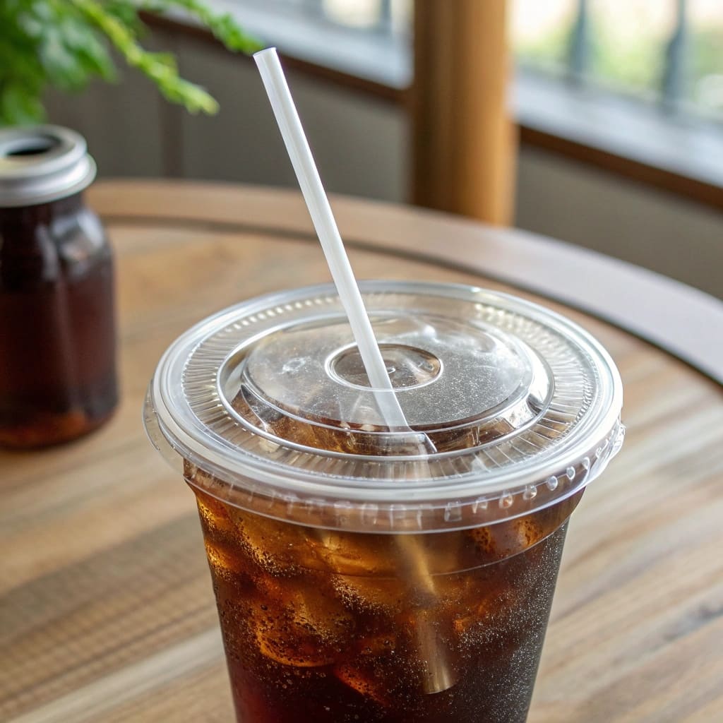 Sip-through Lids with Straw Slot