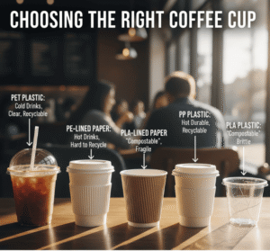 What are the different types of disposable coffee cups?