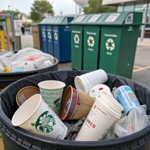 Are disposable plastic cups good for the environment?