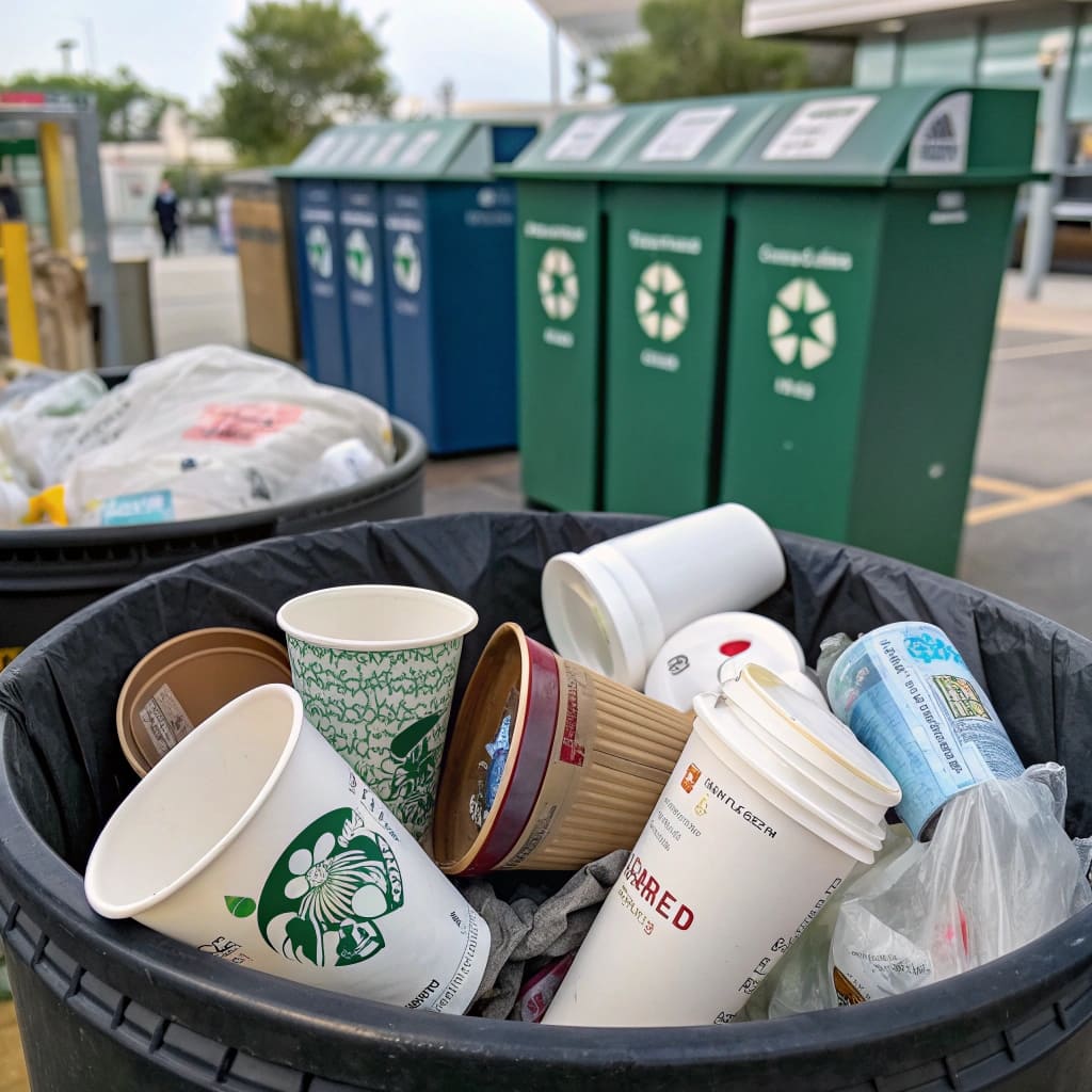 Are disposable plastic cups good for the environment?
